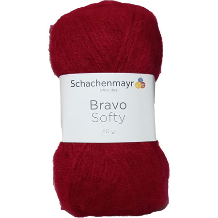 #3 - Schachenmayr Bravo Softy Akrylgarn 8222 Mørk Rød