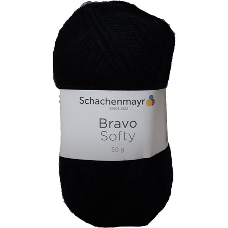 10: Schachenmayr Bravo Softy Akrylgarn 8226 Sort