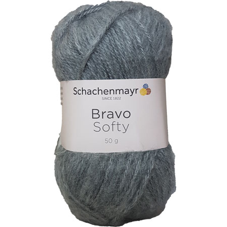 11: Schachenmayr Bravo Softy Akrylgarn 8295 Lys Grå