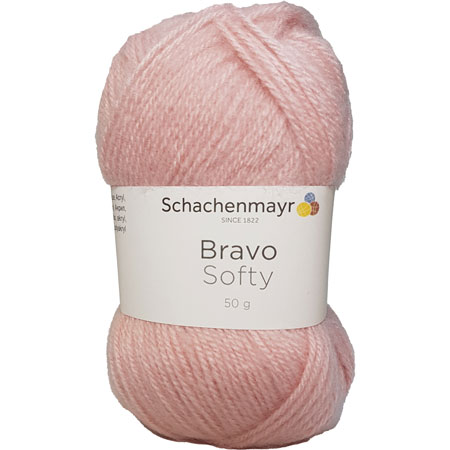 9: Schachenmayr Bravo Softy Akrylgarn 8379 Lyserød