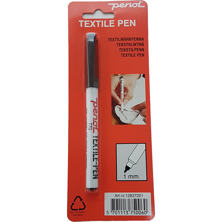 Billede af Penol Textile Pen - 770 1 mm sort 1 stk hos Vivi´s Butik