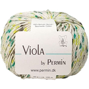 Viola Permin - Flerfarvet Bomuldsgarn - fv 889206