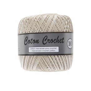 Merceriseret Bomuldsgarn Coton Crochet Lammy Yarn Fv 016 Ecru