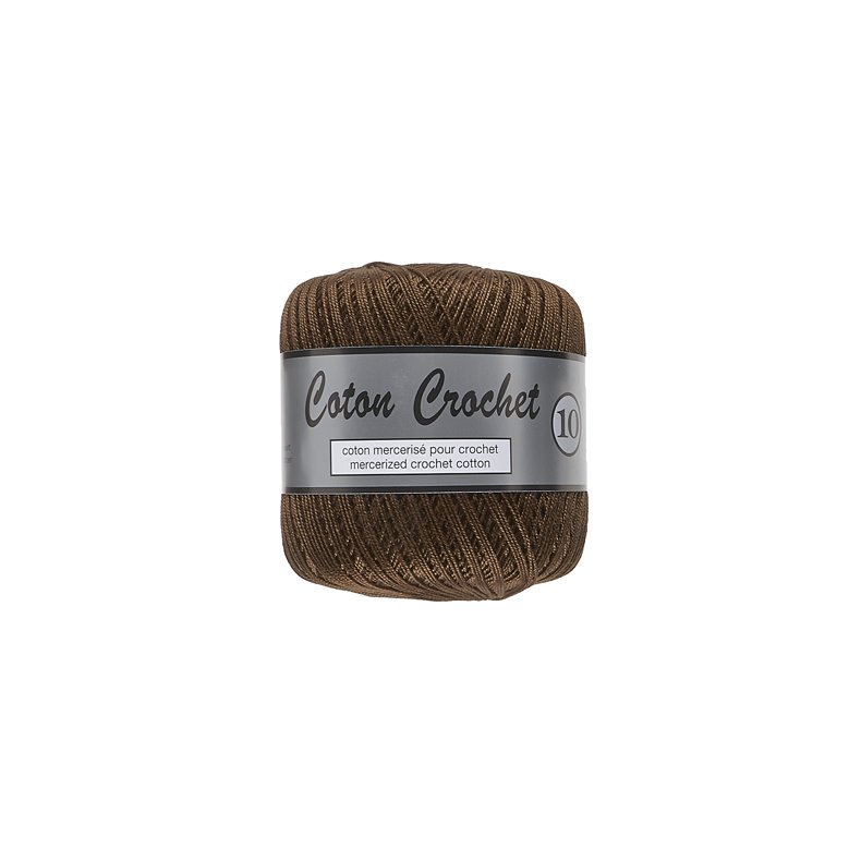 Merceriserat Bomullsgarn Coton Crochet Lammy Yarn Fv 017 Brun