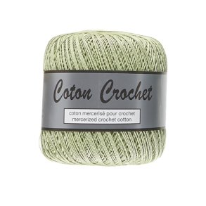 Merceriseret Bomuldsgarn Coton Crochet Lammy Yarn Fv 018 Lys Grn