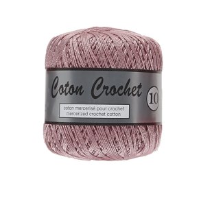 Merceriseret Bomuldsgarn Coton Crochet Lammy Yarn Fv 032 Gammel Rosa