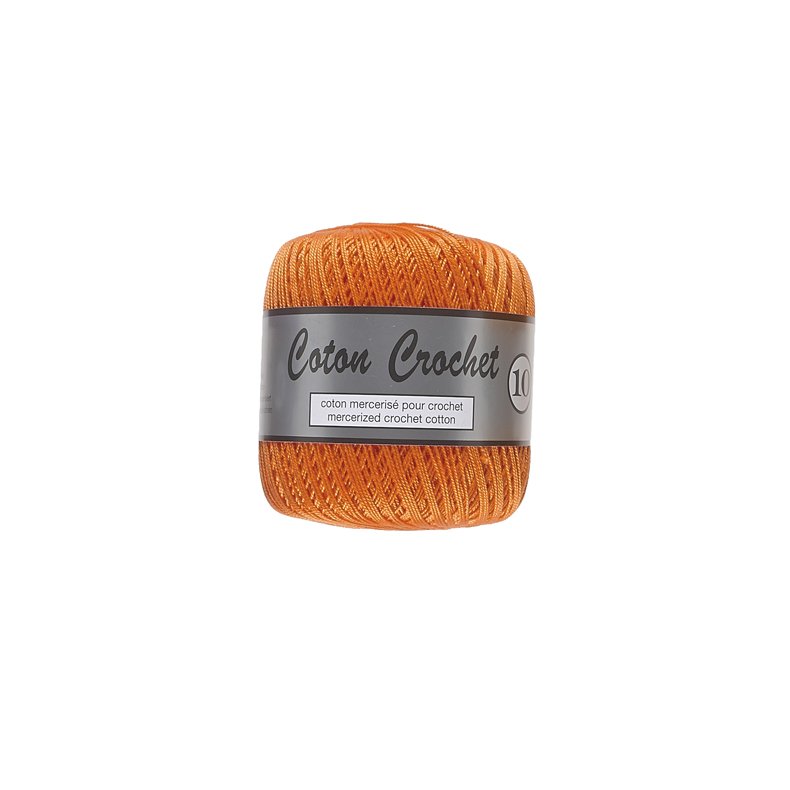 Merceriserat Bomullsgarn Coton Crochet Lammy Yarn Fv 041 Orange