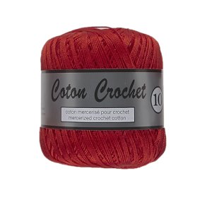 Merceriseret Bomuldsgarn Coton Crochet Lammy Yarn Fv 043 Rd