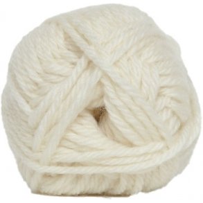 Tjock Ragg Strumpgarn Hjertegarn -  fv 075 Rvit