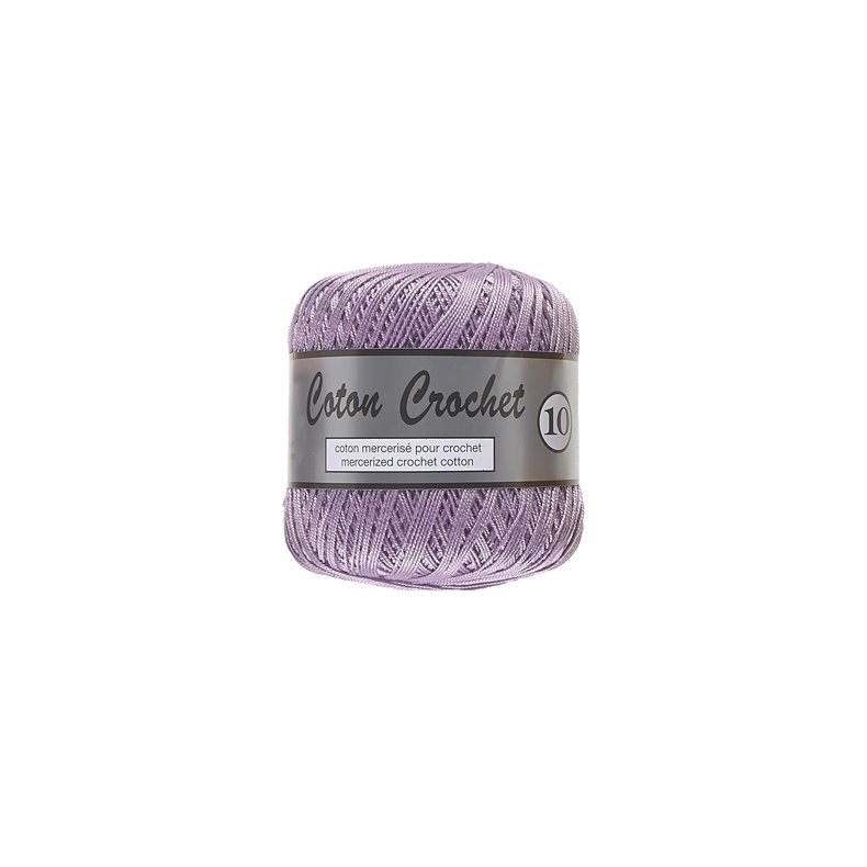 Merceriserat Bomullsgarn Coton Crochet Lammy Yarn Fv 082 Lila