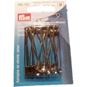 Sikkerhedsnle 12 stk - Stl 50 mm 085202