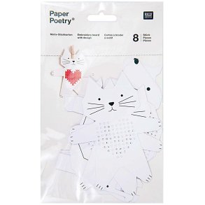 Hulkort Broderi Kat  - 7875