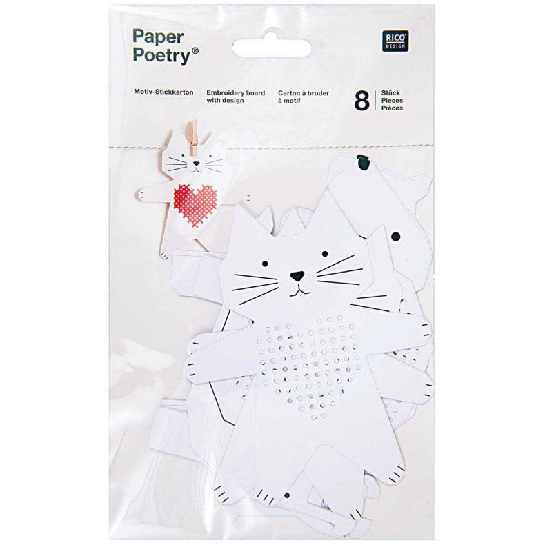 Hulkort Broderi Kat  - 7875