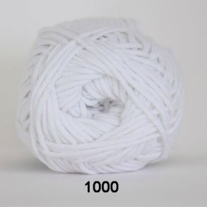 Cotton 8/8 Hjertegarn - Hjertegarn -  fv 1000 Vit