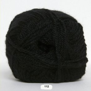 Akrylgarn - Jette Akrylgarn Hjertegarn - 112 Svart