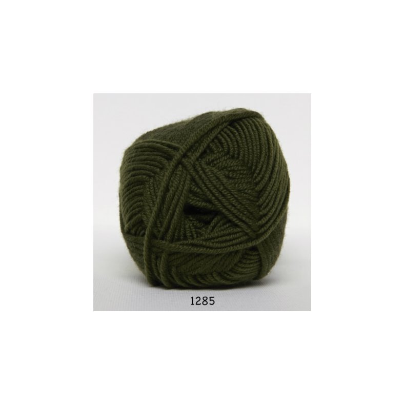 Hjertegarn Extrafine Merino 90 Garn - fv 1285 Armygrn