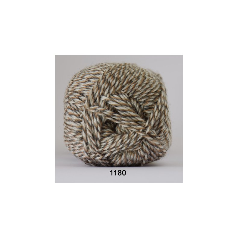 Sock 4 - Str�mpegarn - Uldgarn -  fv 1180 Flerfarvet