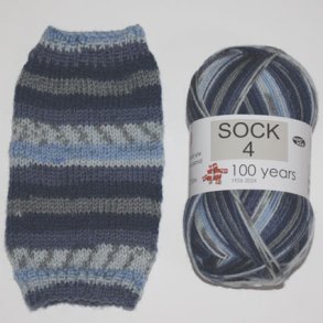 Sock 4 - Str�mpegarn - Uldgarn -  fv 5019 Flerfarvet