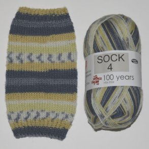 Sock 4 - Str�mpegarn - Uldgarn -  fv 5028 Flerfarvet