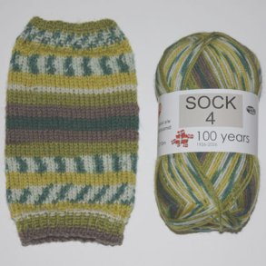 Sock 4 - Str�mpegarn - Uldgarn -  fv 5029 Flerfarvet