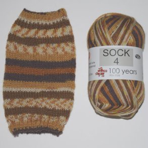 Sock 4 - Str�mpegarn - Uldgarn -  fv 5039 Flerfarvet