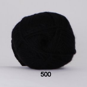 Hjertegarn Bamboo Wool - Ullgarn med bambu garn - Fv 500 Svart