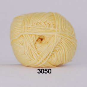 Hjertegarn Bamboo Wool - Ullgarn med bambu garn - Fv 3050 Ljus Gul
