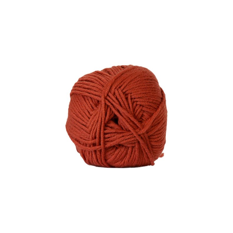 Hjertegarn Merino Cotton - fv 1343 Rust R&ouml;d