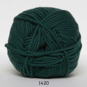 Hjertegarn Extrafine Merino 90 Garn - fv 1420 Mrkgrn