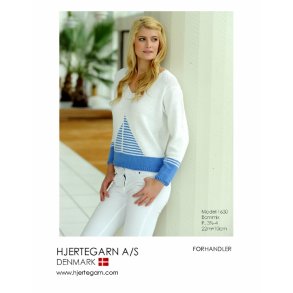 Sailor look bluse strikkeopskrift nr 1630