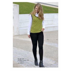 Slipover med Ternm�nster strikkeopskrift nr 1649