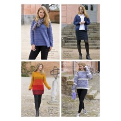 Lang strik jakke med korte rmer strikkeopskrift nr 1666