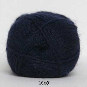 Hjerte Alpaca - Alpaca ullgarn - fv 1660 Mrk Bl
