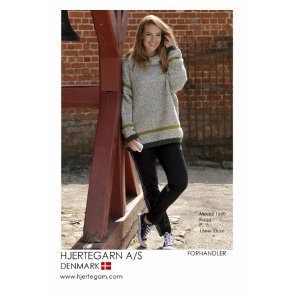 Strikkeopskrift Hoody i Tweed nr 1660 