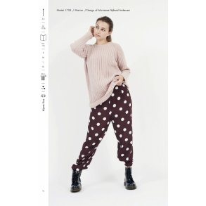 Strikkeh�fte 174 model Marian Rib strikket sweater m/Raglan �rmer