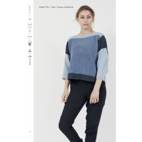 Strikkeh�fte 175 model Gitte 1744 L�st H�ngende Sweater