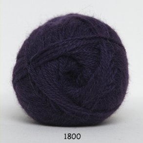 Hjerte Alpaca - Alpaca ullgarn - fv 1800 Mrk Lilla