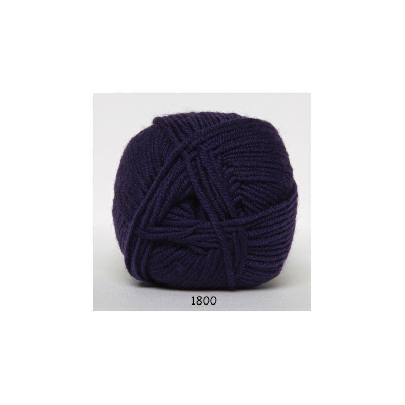 Hjertegarn Extrafine Merino 90 Garn - fv 1800 Mrklilla