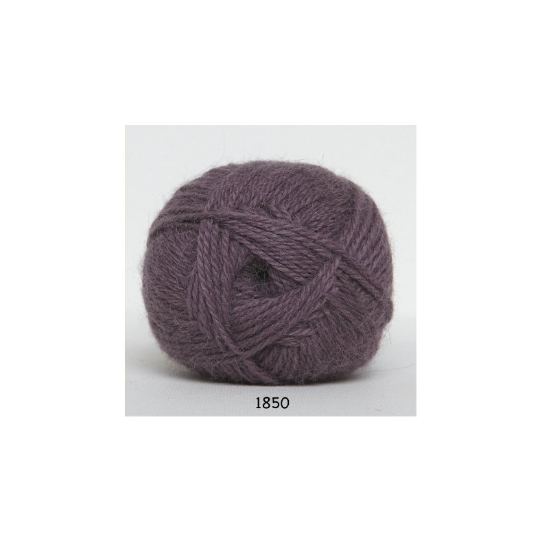 Hjerte Alpaca - Alpaca ullgarn - fv 1850 Mrk Gammal Rosa