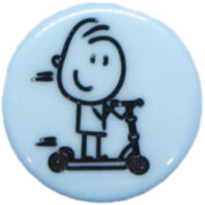 KNAP KANAL 15MM LYSEBL DRENG P LBEHJUL - 18591-15-0004