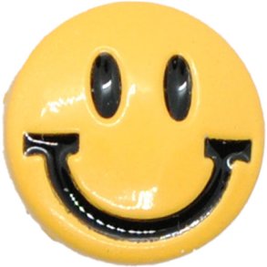KNAPP MED GA 11 MM GUL SMILEY - 18643-11-0000