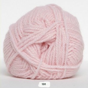 Akrylgarn - Jette Akrylgarn Hjertegarn - fv 191 Baby Ljus röd