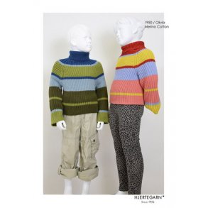 1950/ Olivia - Strikkeopskrift - Strikkekit