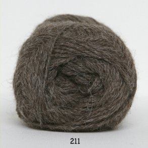 Hjerte Alpaca - Alpaca ullgarn - fv 211 Mellan Brun
