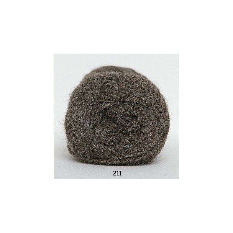 Hjerte Alpaca - Alpaca ullgarn - fv 211 Mellan Brun