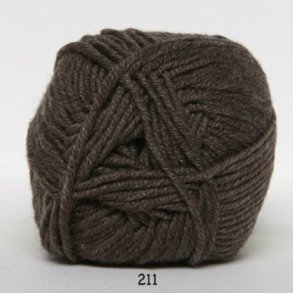   Hjertegarn Extrafine Merino 90 Garn - 211 Mellembrun