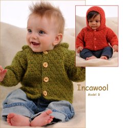 Baby strikkeopskrift Ragg og Incawoll no 23