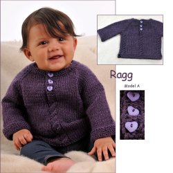 Baby strikkeopskrift Ragg og Incawoll no 23