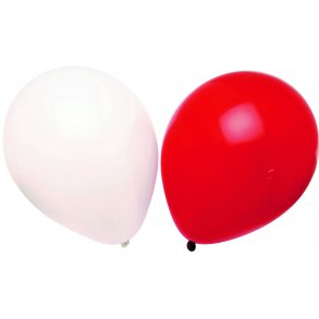Ballonger 12 st Rd & Vit - 253010
