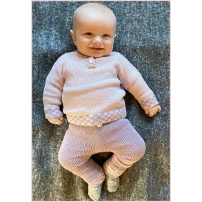 Baby stick mnster Nora 2605 Med Lana bomullsgarn till 24 mnader
